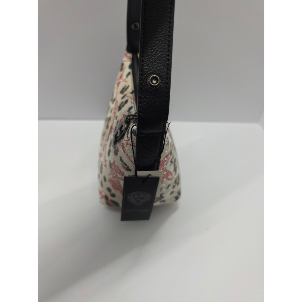 Ed Hardy Leopard Tattoo Print Rhinestone Shoulder Bag Y2K Streetwear New - Picture 4 of 6